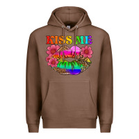 Chestnut lgbtq kiss me Premium Hoodie - HRA Design Shop
