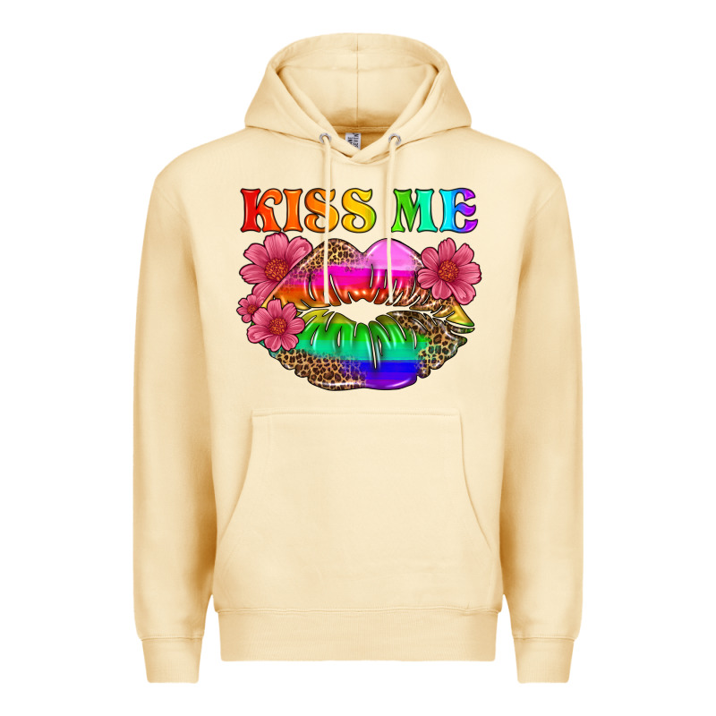 Lgbtq Kiss Me Premium Hoodie by HRA Design Shop | Teevron
