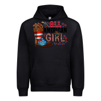 Black all american girl Urban Hoodie - RacoonDesign