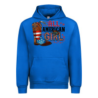 Cobalt all american girl Urban Hoodie - RacoonDesign