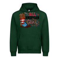 Forest Green all american girl Urban Hoodie - RacoonDesign