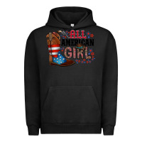Pigment Black all american girl Urban Hoodie - RacoonDesign