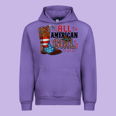 All American Girl Urban Hoodie Designed By Racoondesign