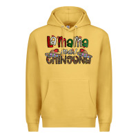 Antique Gold la mama mas chingona Premium Hoodie - CowhideDigitalArt