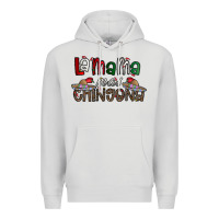 Dove Grey la mama mas chingona Premium Hoodie - CowhideDigitalArt