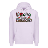 Lilac la mama mas chingona Premium Hoodie - CowhideDigitalArt