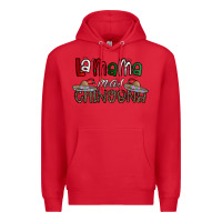 Red la mama mas chingona Premium Hoodie - CowhideDigitalArt