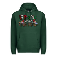 Sports Green la mama mas chingona Premium Hoodie - CowhideDigitalArt