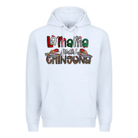 White la mama mas chingona Premium Hoodie - CowhideDigitalArt