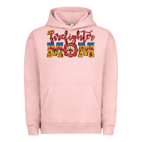 Pigment Salmon firefighter mom Urban Hoodie - HRA Design Shop
