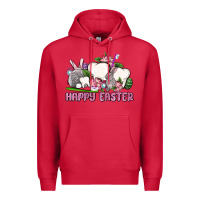 Cardinal Happy Easter teeth Premium Hoodie - OliviaCreatesArt