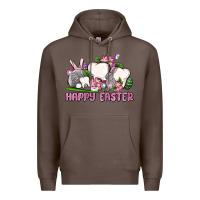 Coffee Happy Easter teeth Premium Hoodie - OliviaCreatesArt