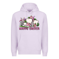 Lilac Happy Easter teeth Premium Hoodie - OliviaCreatesArt