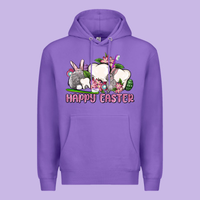 Happy Easter Teeth Premium Hoodie Designed By Oliviacreatesart
