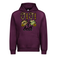 Mauve Wine gigi of both Urban Hoodie - CowhideDigitalArt