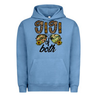Pigment Pebble Blue gigi of both Urban Hoodie - CowhideDigitalArt