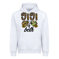 White gigi of both Urban Hoodie - CowhideDigitalArt