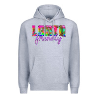 Heather Grey lgbtq friendly Premium Hoodie - HRA Design Shop
