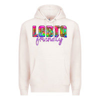 Pale Pink lgbtq friendly Premium Hoodie - HRA Design Shop
