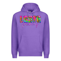 Purple lgbtq friendly Premium Hoodie - HRA Design Shop