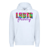 White lgbtq friendly Premium Hoodie - HRA Design Shop