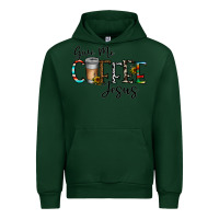 Forest Green give me coffee jesus Urban Hoodie - CowhideDigitalArt