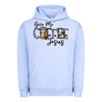 Pigment Grape Ice give me coffee jesus Urban Hoodie - CowhideDigitalArt