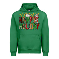 Emerald happy holiday christmas Urban Hoodie - FaDigitalArtStudio