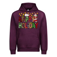 Mauve Wine happy holiday christmas Urban Hoodie - FaDigitalArtStudio