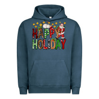 Pigment Midnight Navy happy holiday christmas Urban Hoodie - FaDigitalArtStudio