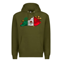 Army Green mexica kentucky Premium Hoodie - CowhideDigitalArt