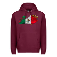 Burgundy mexica kentucky Premium Hoodie - CowhideDigitalArt