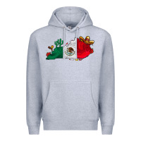 Heather Grey mexica kentucky Premium Hoodie - CowhideDigitalArt