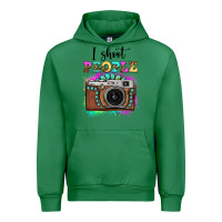 Emerald i shoot people tie dye gemstone vintage camera Urban Hoodie - FaDigitalArtStudio