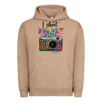 Pigment Burro i shoot people tie dye gemstone vintage camera Urban Hoodie - FaDigitalArtStudio