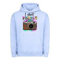 Pigment Grape Ice i shoot people tie dye gemstone vintage camera Urban Hoodie - FaDigitalArtStudio