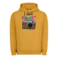 Pigment Peanut Butter i shoot people tie dye gemstone vintage camera Urban Hoodie - FaDigitalArtStudio
