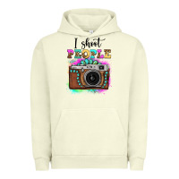 Pigment Pistachio i shoot people tie dye gemstone vintage camera Urban Hoodie - FaDigitalArtStudio