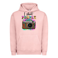 Pigment Salmon i shoot people tie dye gemstone vintage camera Urban Hoodie - FaDigitalArtStudio