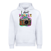 White i shoot people tie dye gemstone vintage camera Urban Hoodie - FaDigitalArtStudio