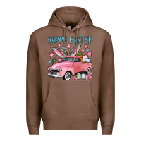 Chestnut Happy Easter truck Premium Hoodie - OliviaCreatesArt