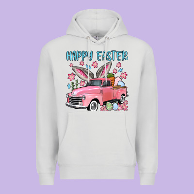 Happy Easter Truck Premium Hoodie Designed By Oliviacreatesart