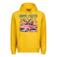 Lemon Happy Easter truck Premium Hoodie - OliviaCreatesArt