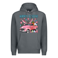 Rock Happy Easter truck Premium Hoodie - OliviaCreatesArt