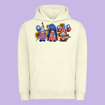 America Gnomes Urban Hoodie Designed By Racoondesign