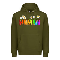 Army Green human Premium Hoodie - HRA Design Shop