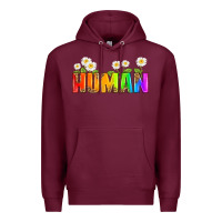Burgundy human Premium Hoodie - HRA Design Shop