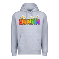 Heather Grey human Premium Hoodie - HRA Design Shop