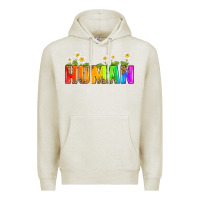 Oatmeal Heather human Premium Hoodie - HRA Design Shop