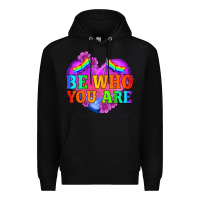 Black be who you are Premium Hoodie - HRA Design Shop